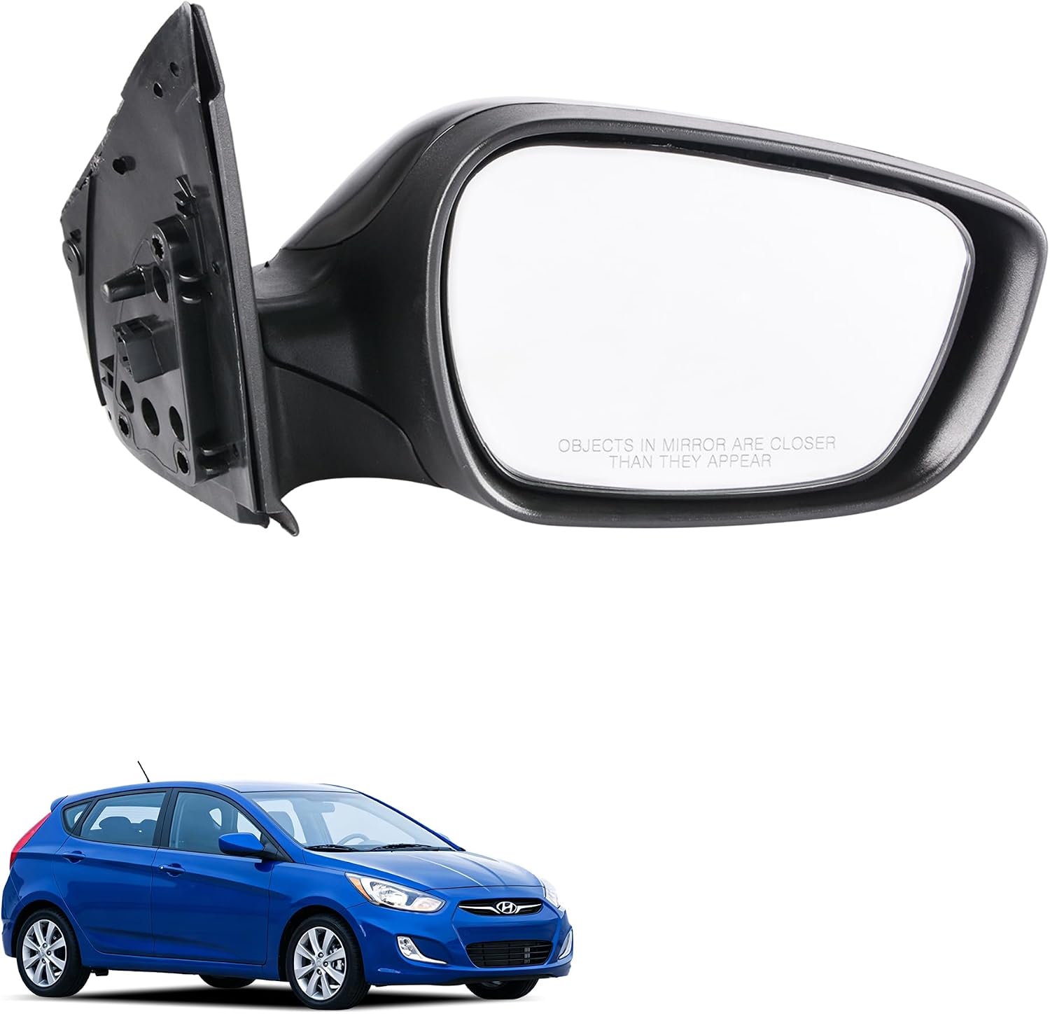 GrteRokky 5 Pins Passenger Side w/Heated Power Mirror