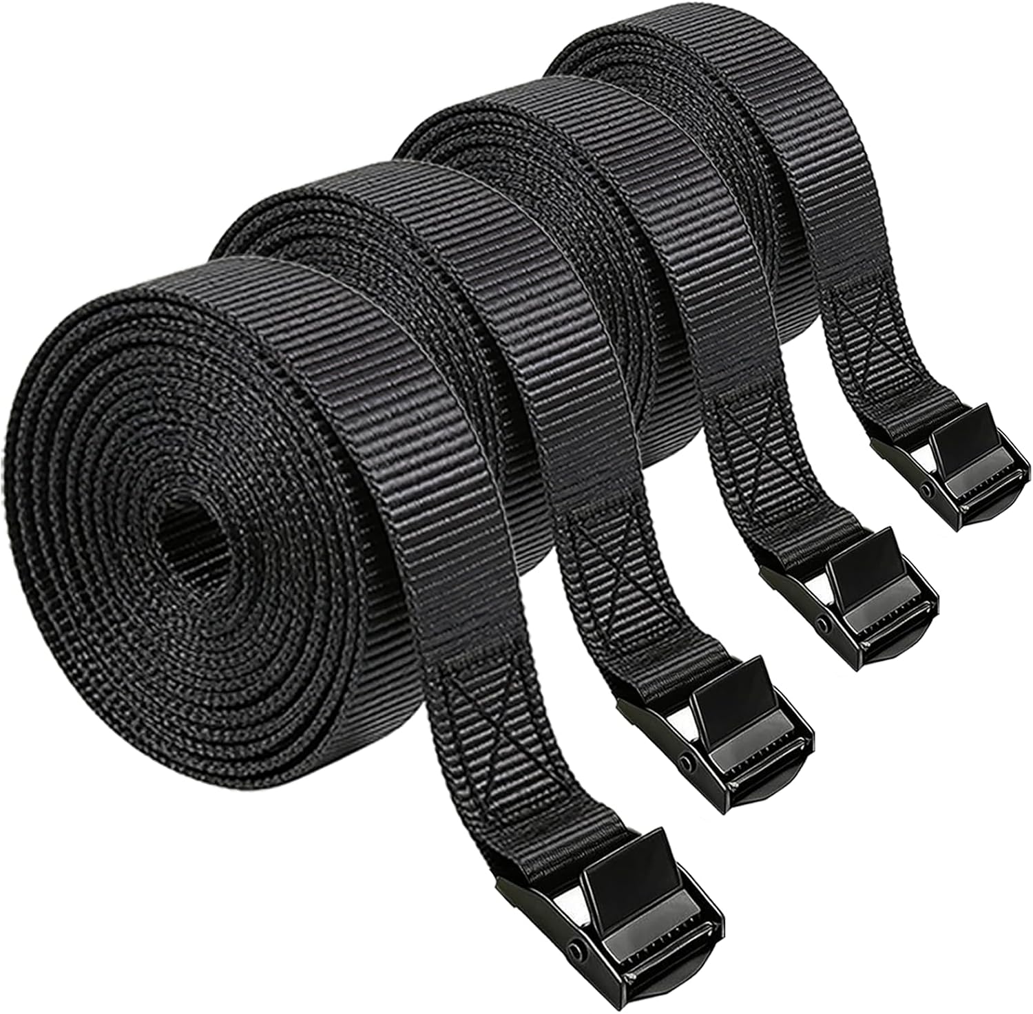 Lashing Straps with Buckles 1" x 5ft (4 pack)