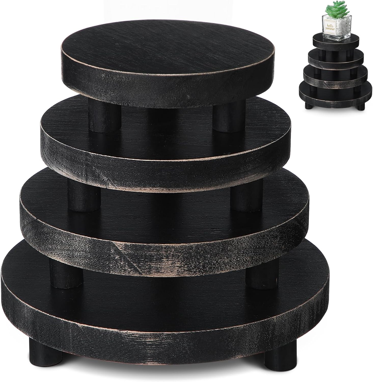 Geetery 4 Pcs Wooden