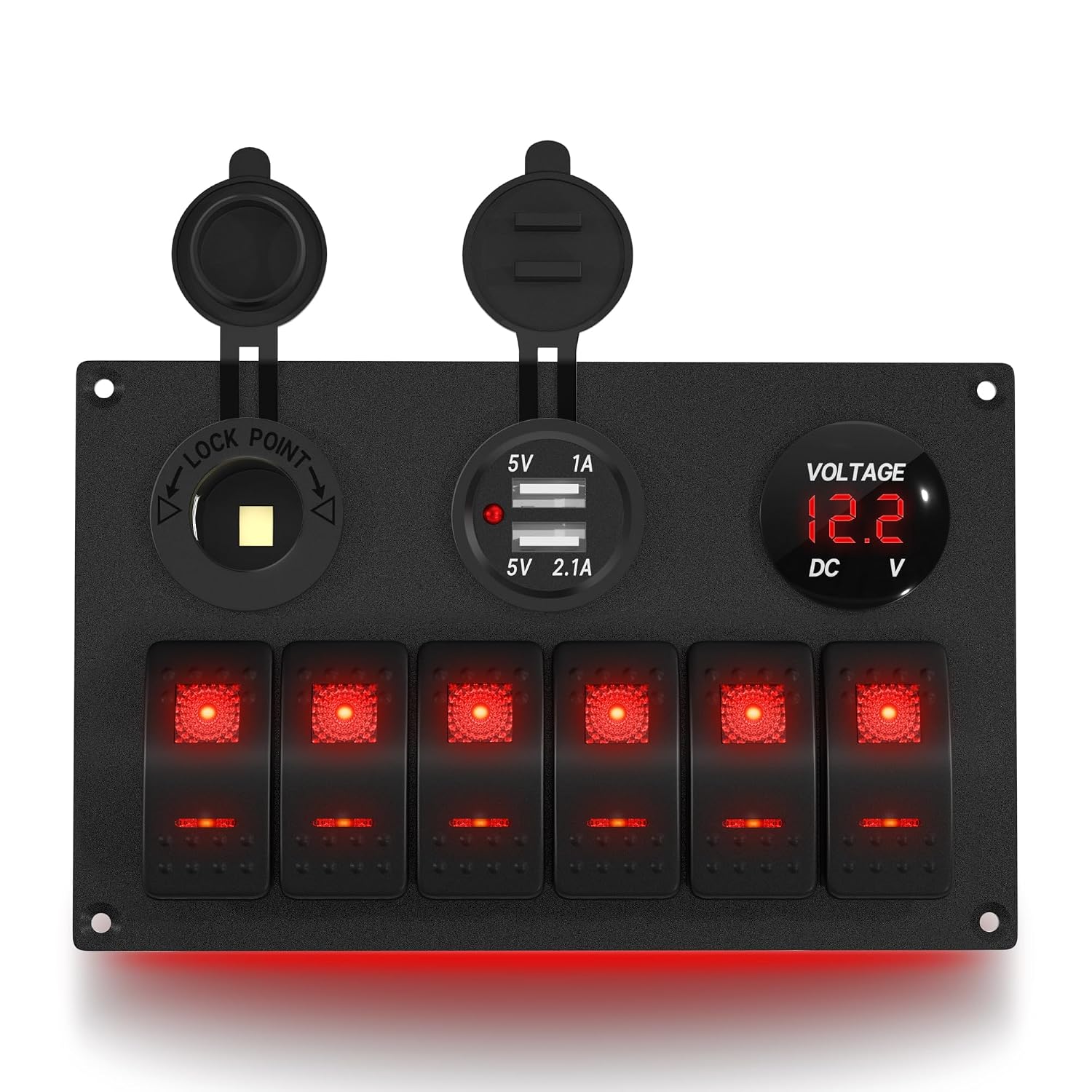 6 Gange Marine Rocker Switch