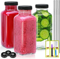 12oz Glass Bottles with lids.