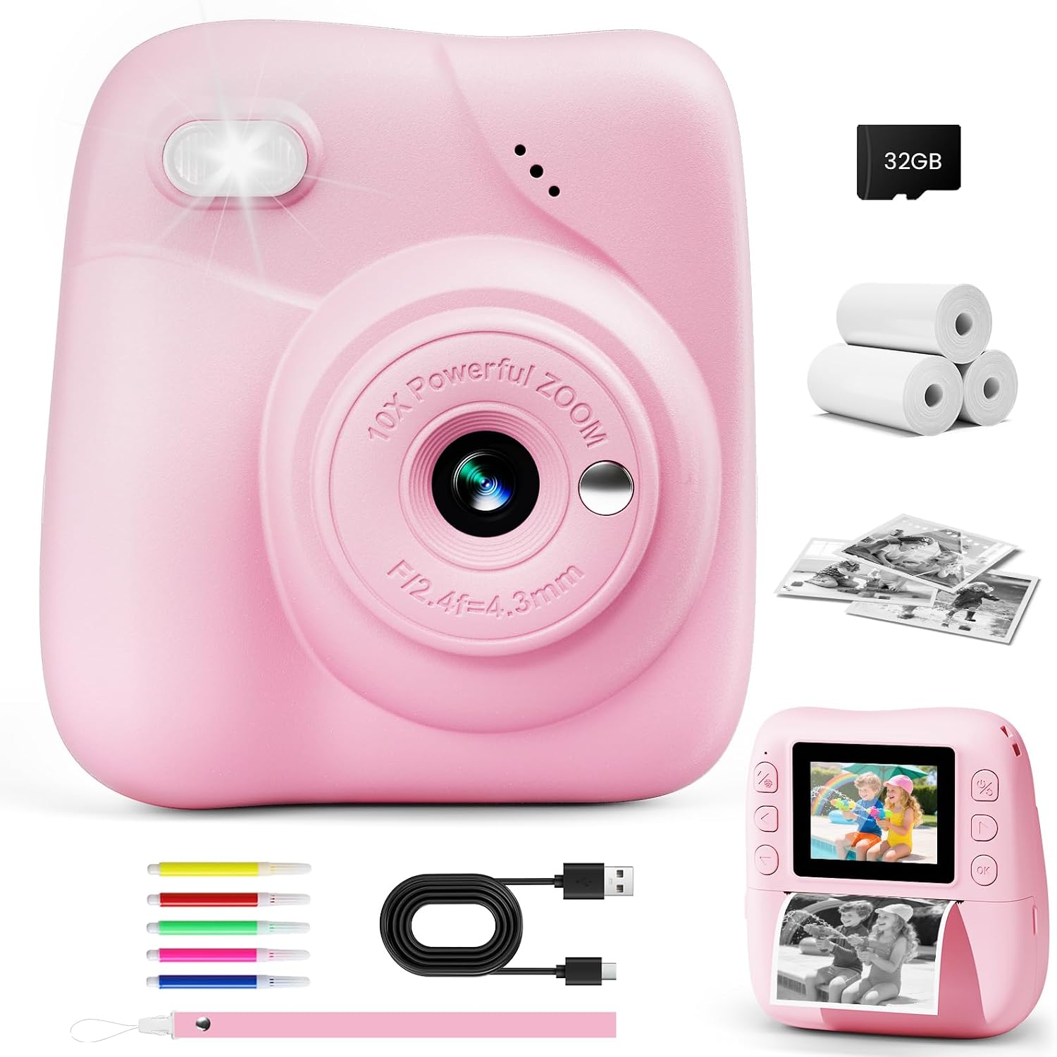 Kids Instant Print Camera