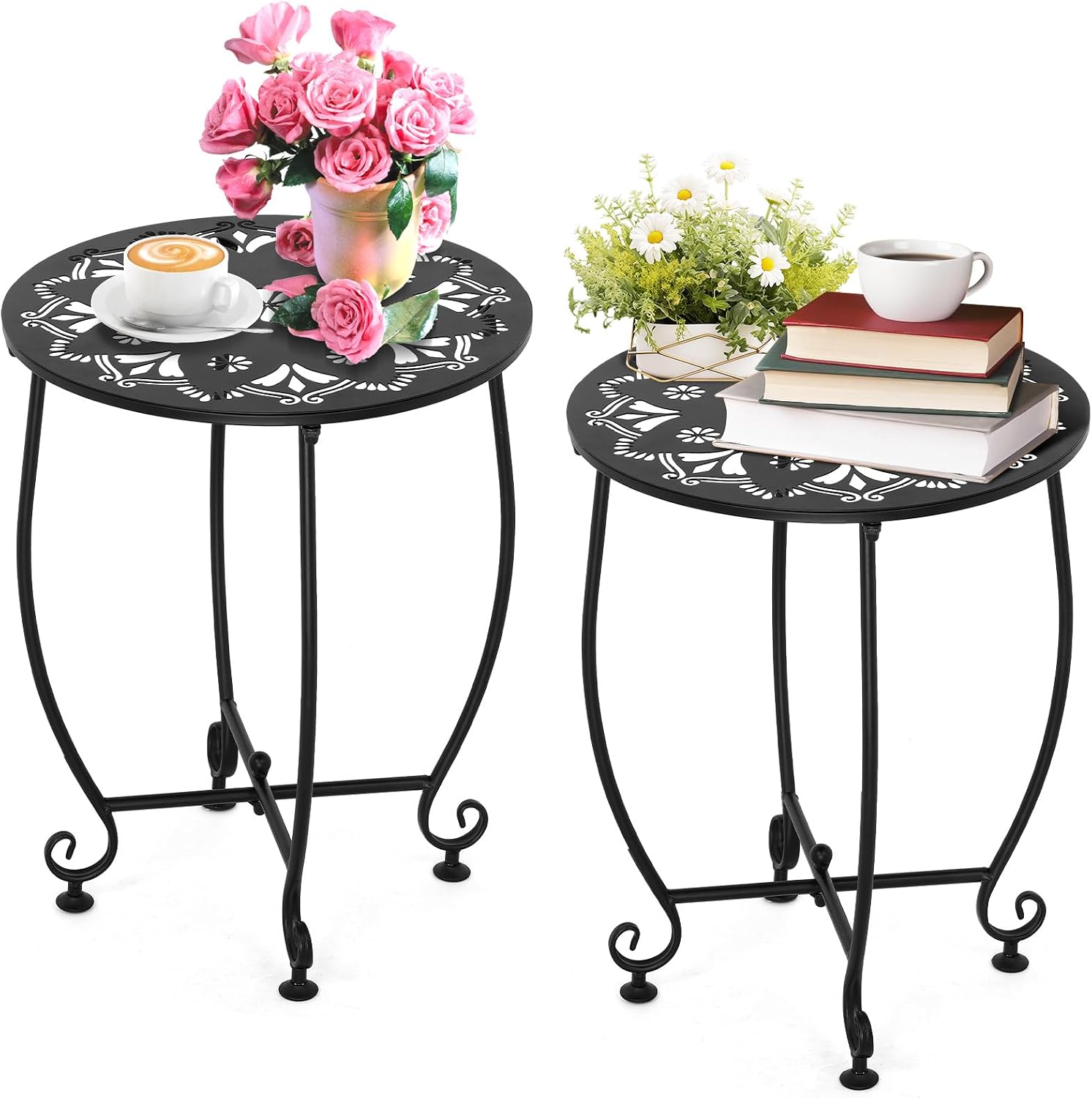 Outdoor Side Tables 14 inch (2 pack)