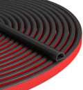 Bantie 20FT Weather Stripping Door Seal, Self-Adhesive Silicone D-Shaped Seal Strip for Door Frame & Window Gaps, Soundproof Insulation Gap Filler