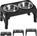 Hubulk Elevated Dog Bowls with 2 Stainless Steel