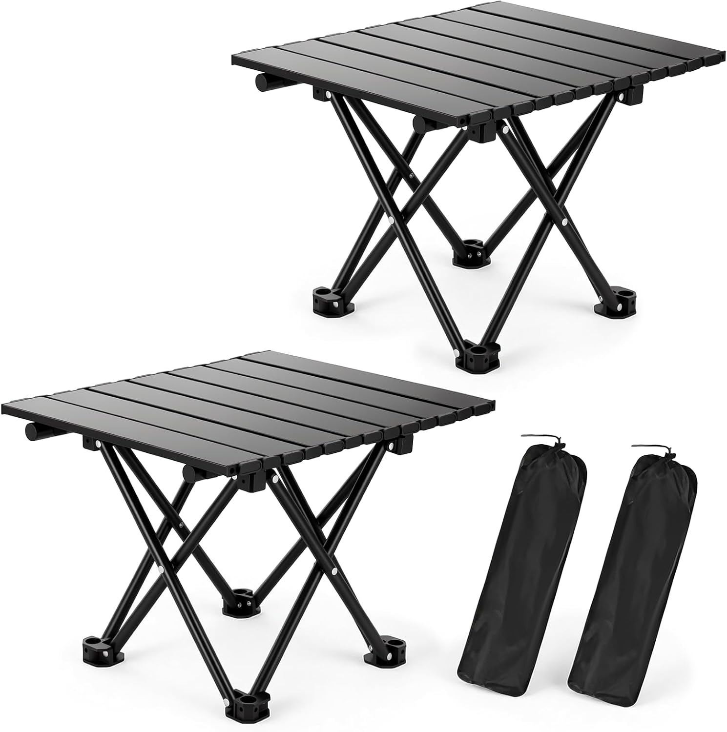 2-Pack Of Portable Camping Tables.