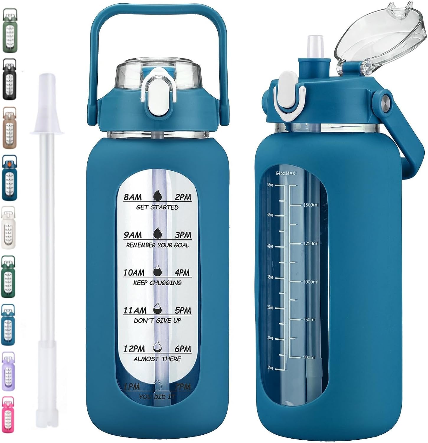 64oz Glass Water Bottle.