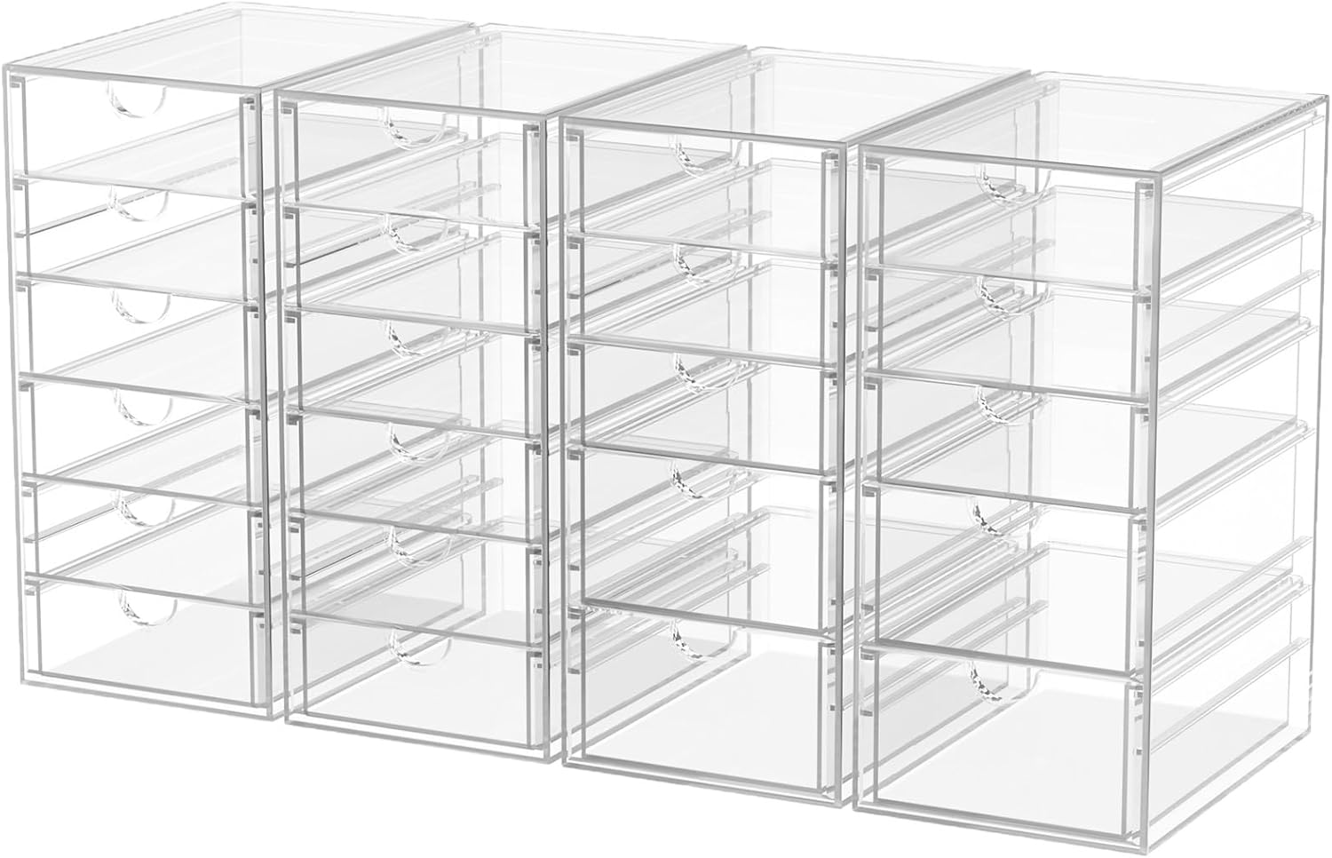 caktraie Desk Organizers And Accessories With 22 Drawers, 4 Pack Office Desktop Drawers