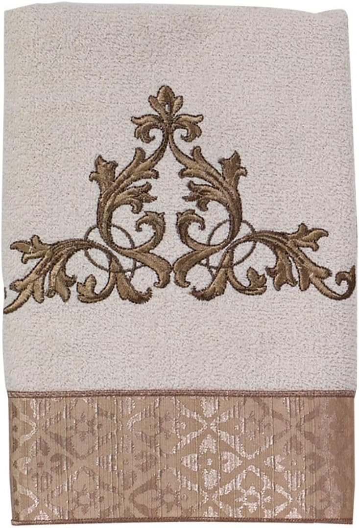 Avanti Linens - Hand Towel, Soft & Absorbent Cotton (Monaco Collection, Ivory)