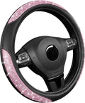 Pink Pixel Glitter Steering Wheel Cover.