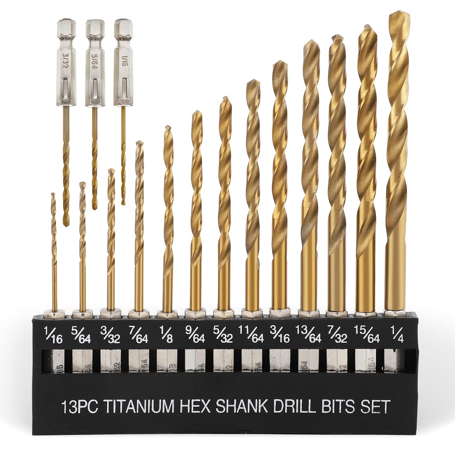 COMOWARE Titanium Twist Drill Bit Set