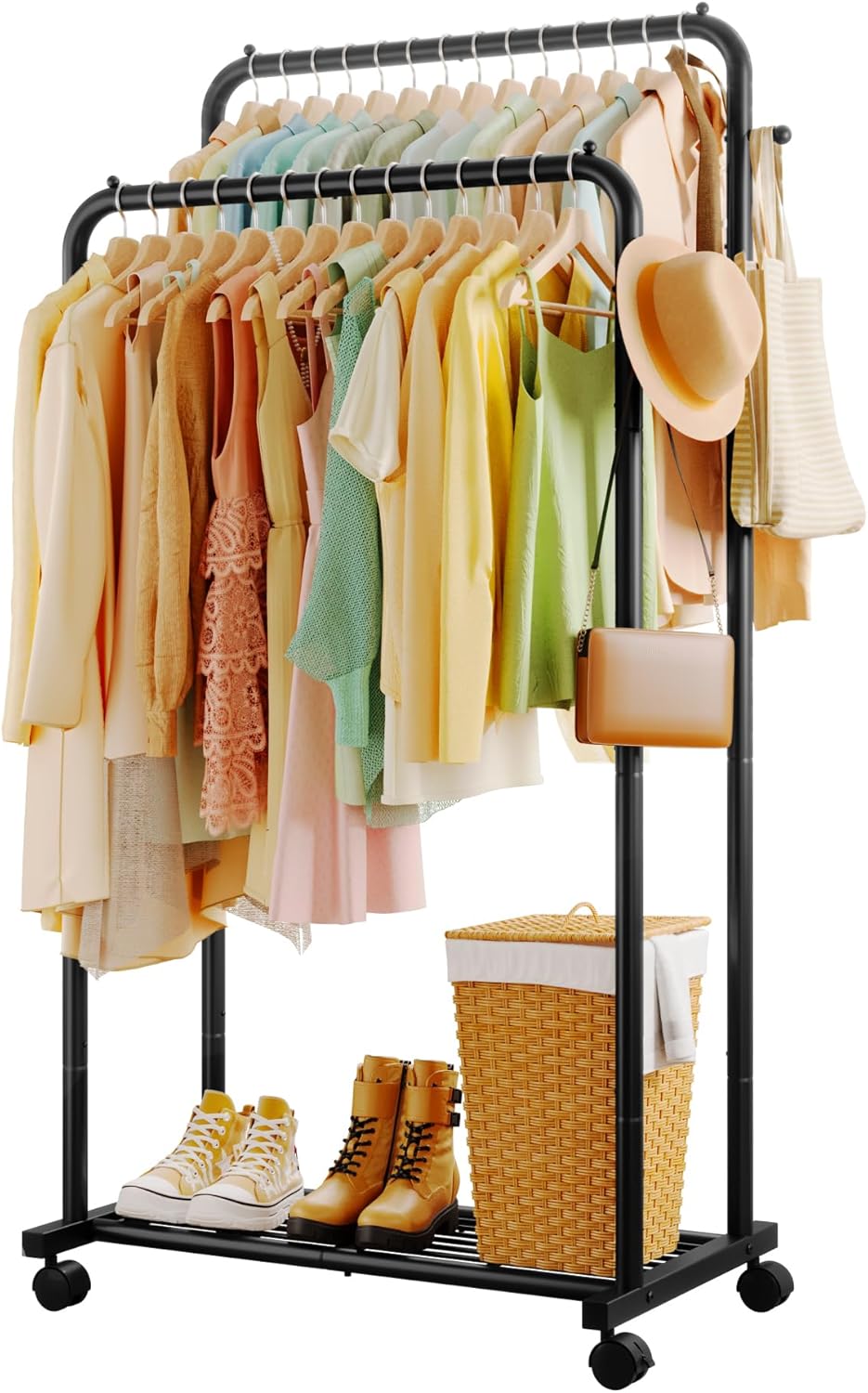 Double Rod Clothing Rack.