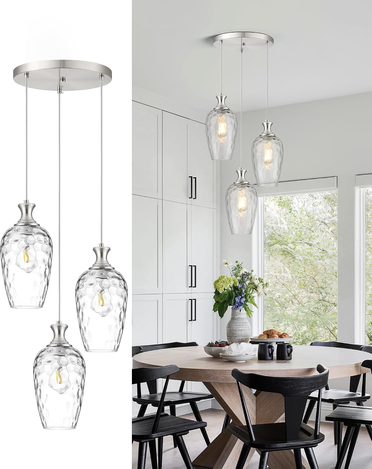 3-Light Pendant Lighting