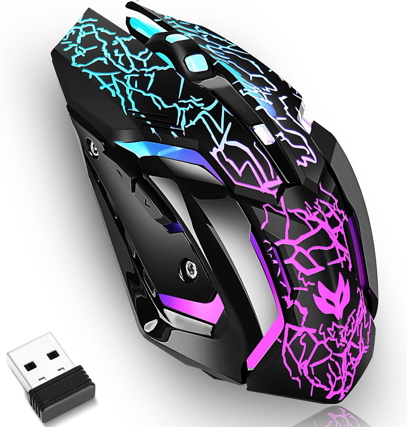 Wireless Gaming Mouse, Rechargeable Wireless Computer Mouse
