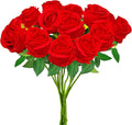12 Piece Red Artificial Roses.
