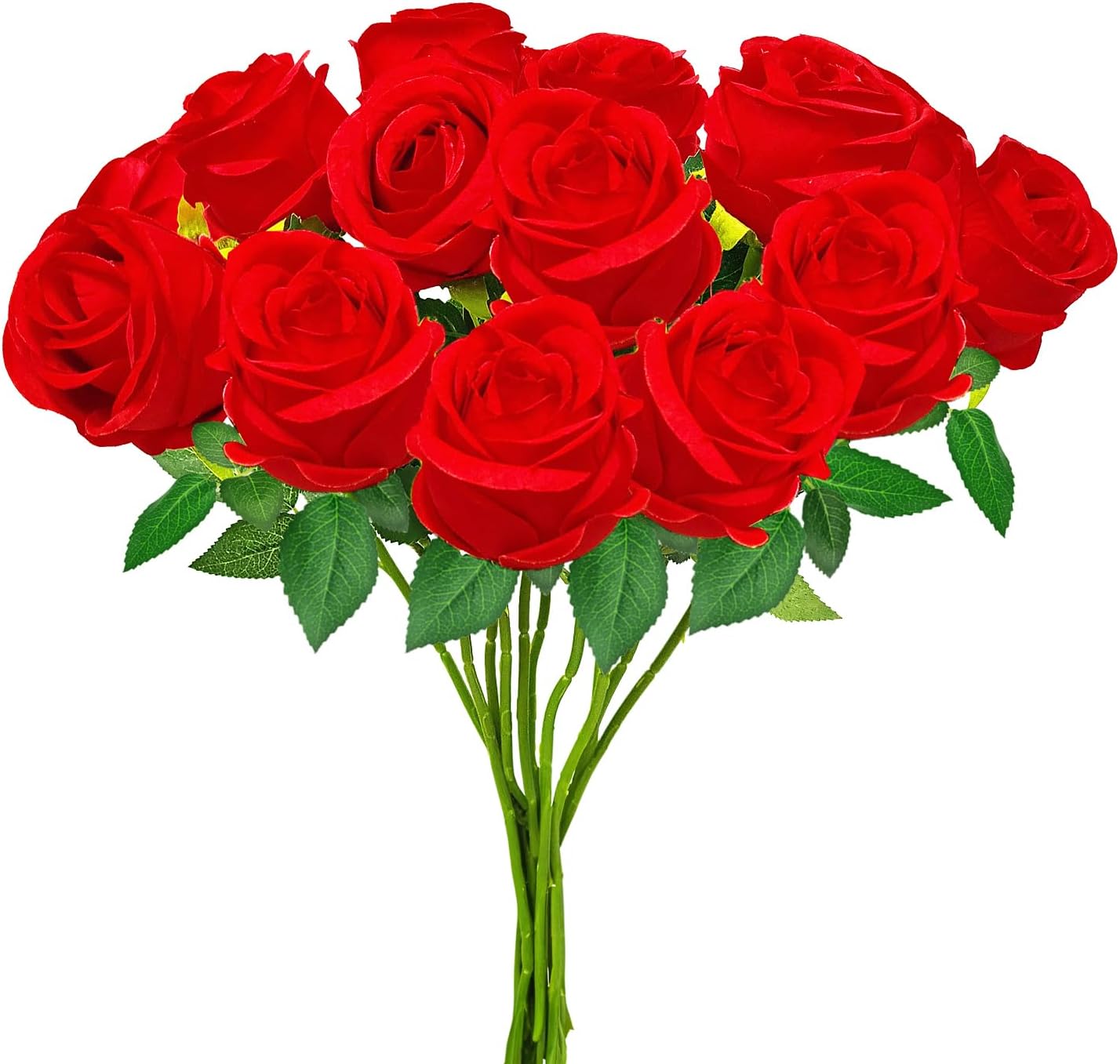 12 Piece Red Artificial Roses.