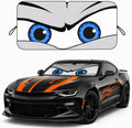 Car Windshield Sun Shade, Funny Eyes Sun Visor