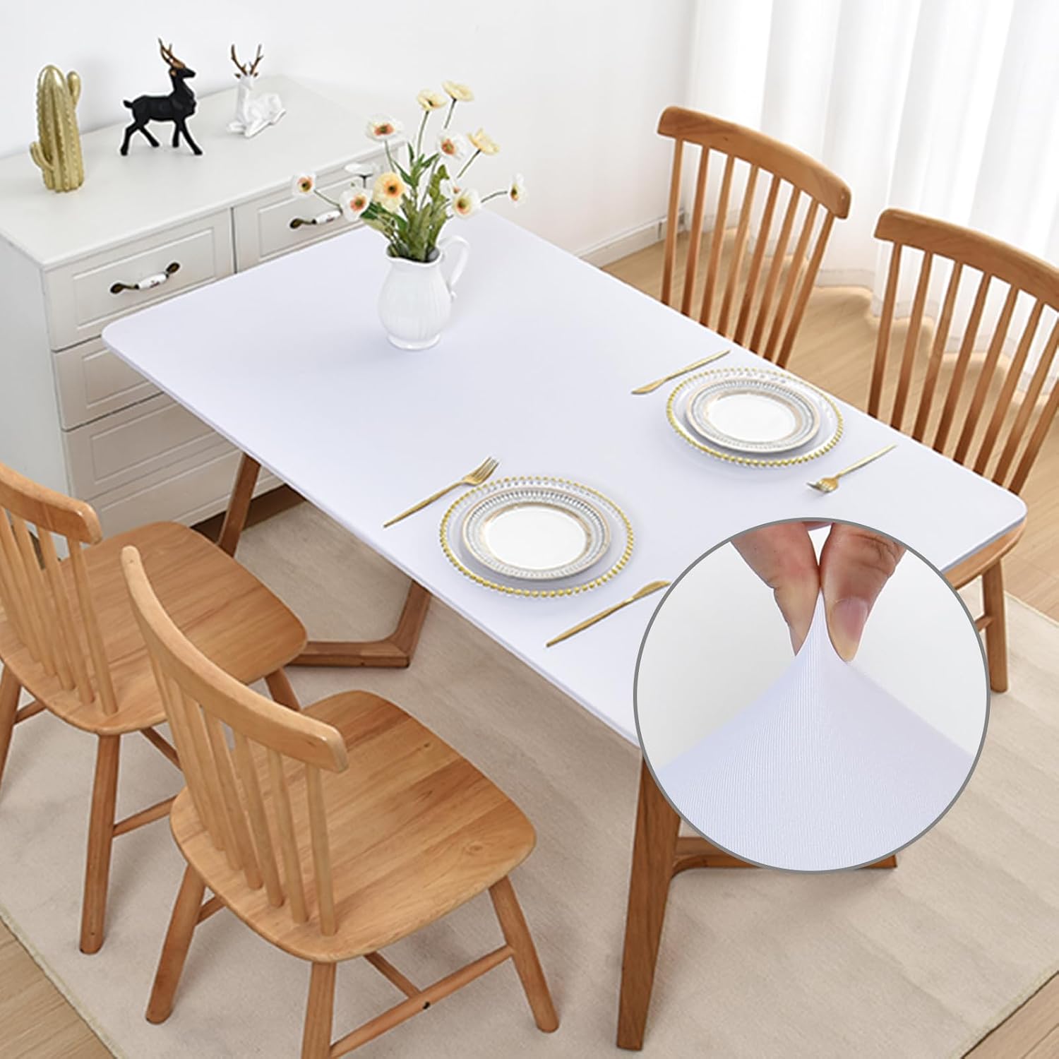 Fitted 6ft Rectangular Tablecloth