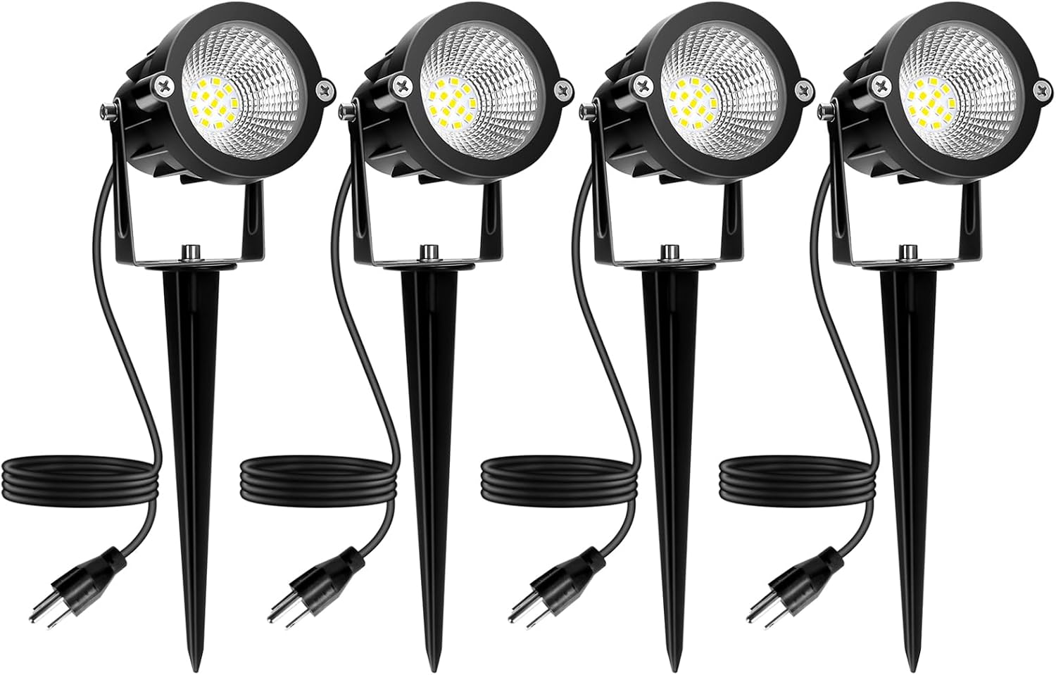 Outdoor Spotlight Cool White 6000K, 10W LED Spot Lights Outdoor for Yard