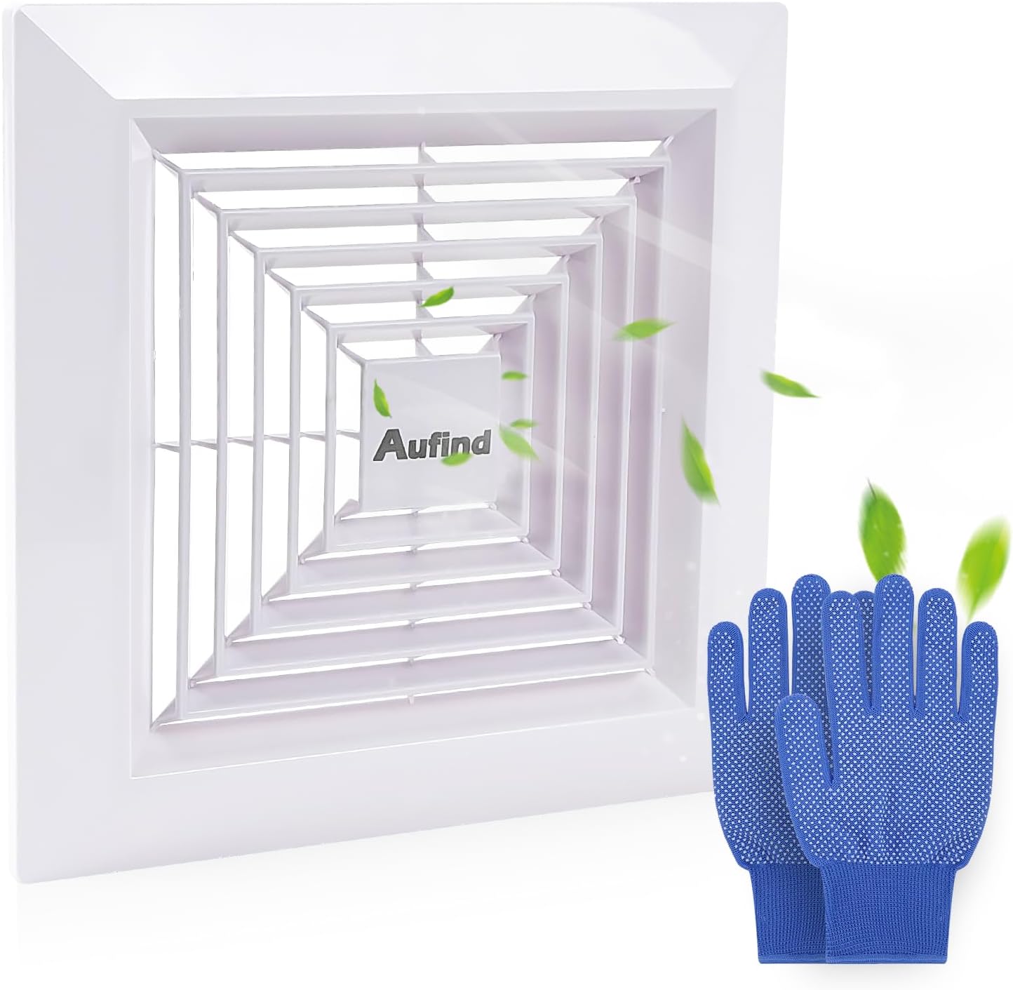 Aufind 11"x11" Bathroom Exhaust Fan Cover with Spring