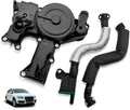 06H103495AB PCV Valve Engine Crankcase Vent Oil Separator Breather Hose 3-Piece Compatible for Audi A3 A4 A5 Q5 TT VW Beetle CC Jetta Passat Tiguan 1.8 2.0 TSI 06H103495B 06H103495A 06H103495AH