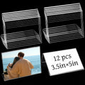Acrylic Pixture Frame Slant Sign Holder (12 pack)