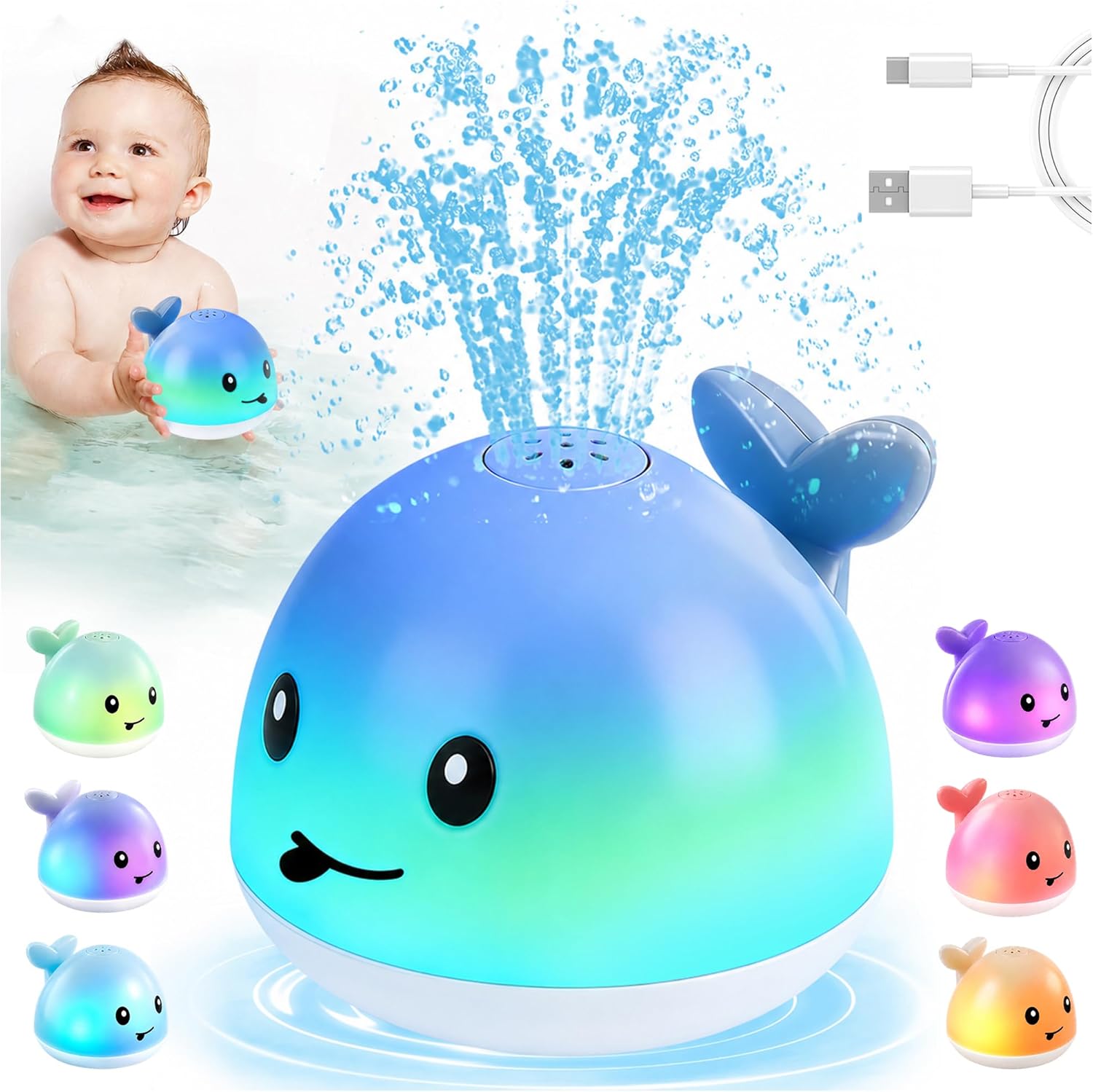WGigilli Bath Toys for Kids Fountain Toy