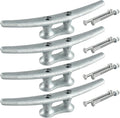 WTMORE Boat Cleats 8 inch, Hot Dipped Galvanized Cast Iron Dock Cleats, Boat Dock Cleats, Rope Cleats, Ideal for Boat Deck, Yacht, Kayak, Dock or Home Decoration, Hardware Included (4 Pack)