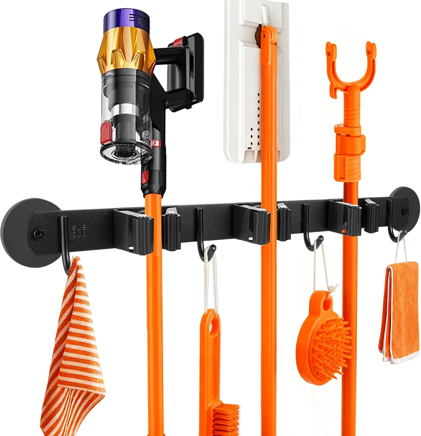 Magnetic Broom Holder Wall Mount