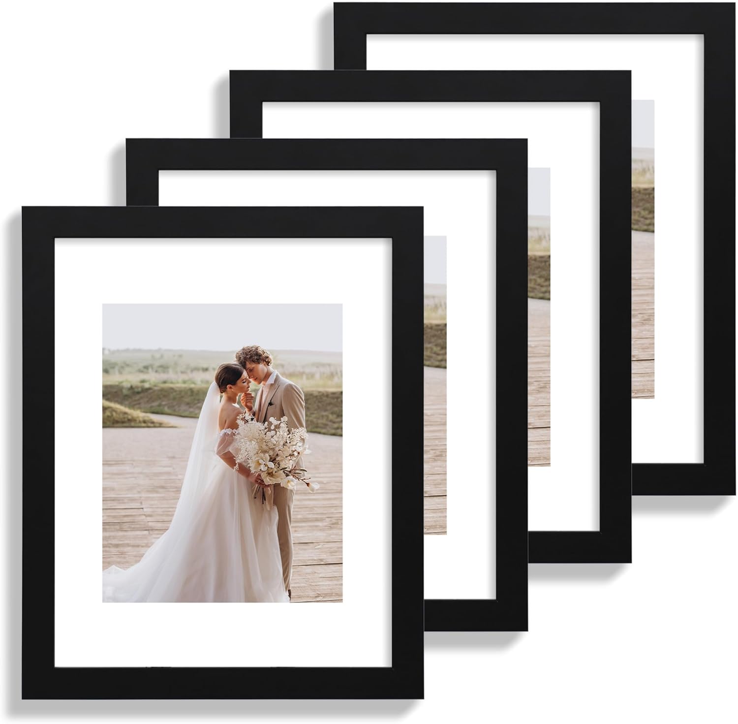 Set Of 4 11x15 inch Picture Frames.