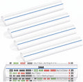 Relaxweex 4 Pcs Mahjong Line Magnifying Finder, Mahjong Line Reader for Beginners, Acrylic Thickened Rules Reader for Strategy, Parties, Competitions, Gift for Players