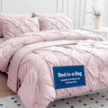 LANE LINEN Pink Full Comforter Set