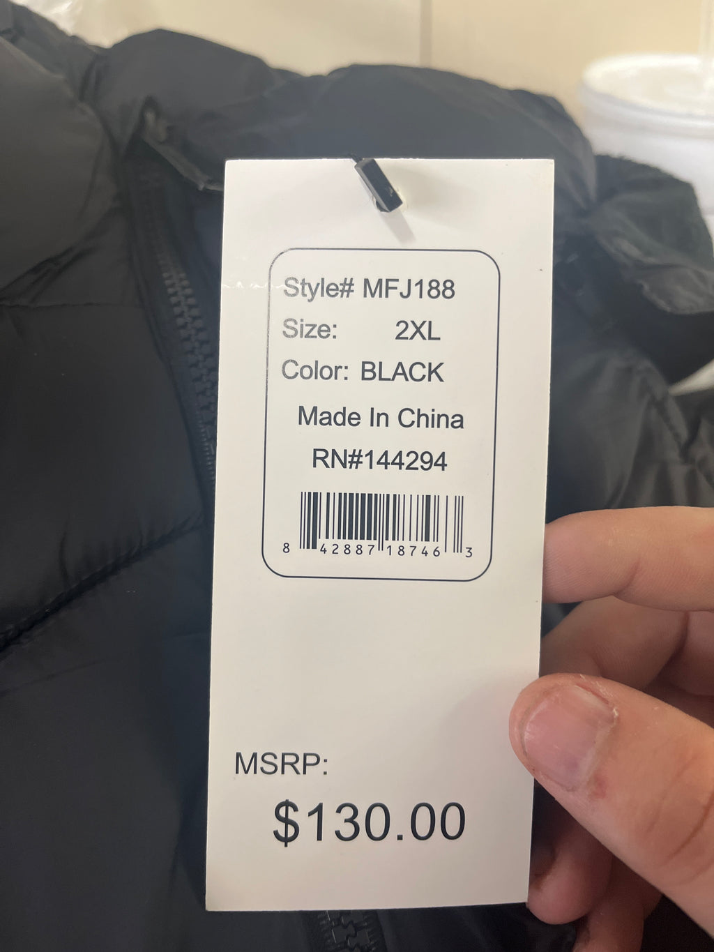 Leehanton black coat with pockets