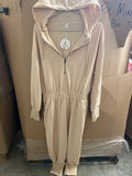 Anrabess beige women’s one piece jumpsuit