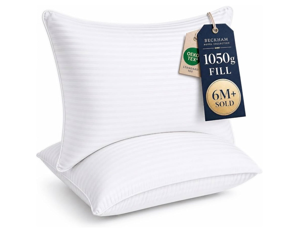Beckham Hotel Collection Bed Pillows Standard/Queen Size Set of 2