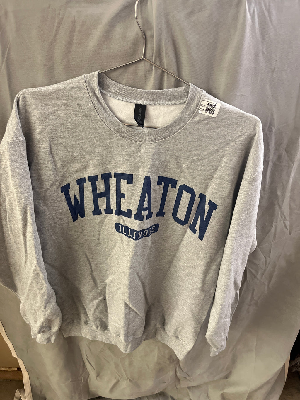 Wheaton Illinois grey sweater