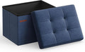 Folding Storage Ottoman 12.2x16.1x12.2 inches