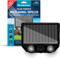 Brookstone Solar-Powered Multi-Animal Repeller â€“ Ultrasonic Pest Deterrent with Flashing Lights â€“ Humane & Chemical-Free Outdoor Animal Control for Birds, Deer, Rabbits & More