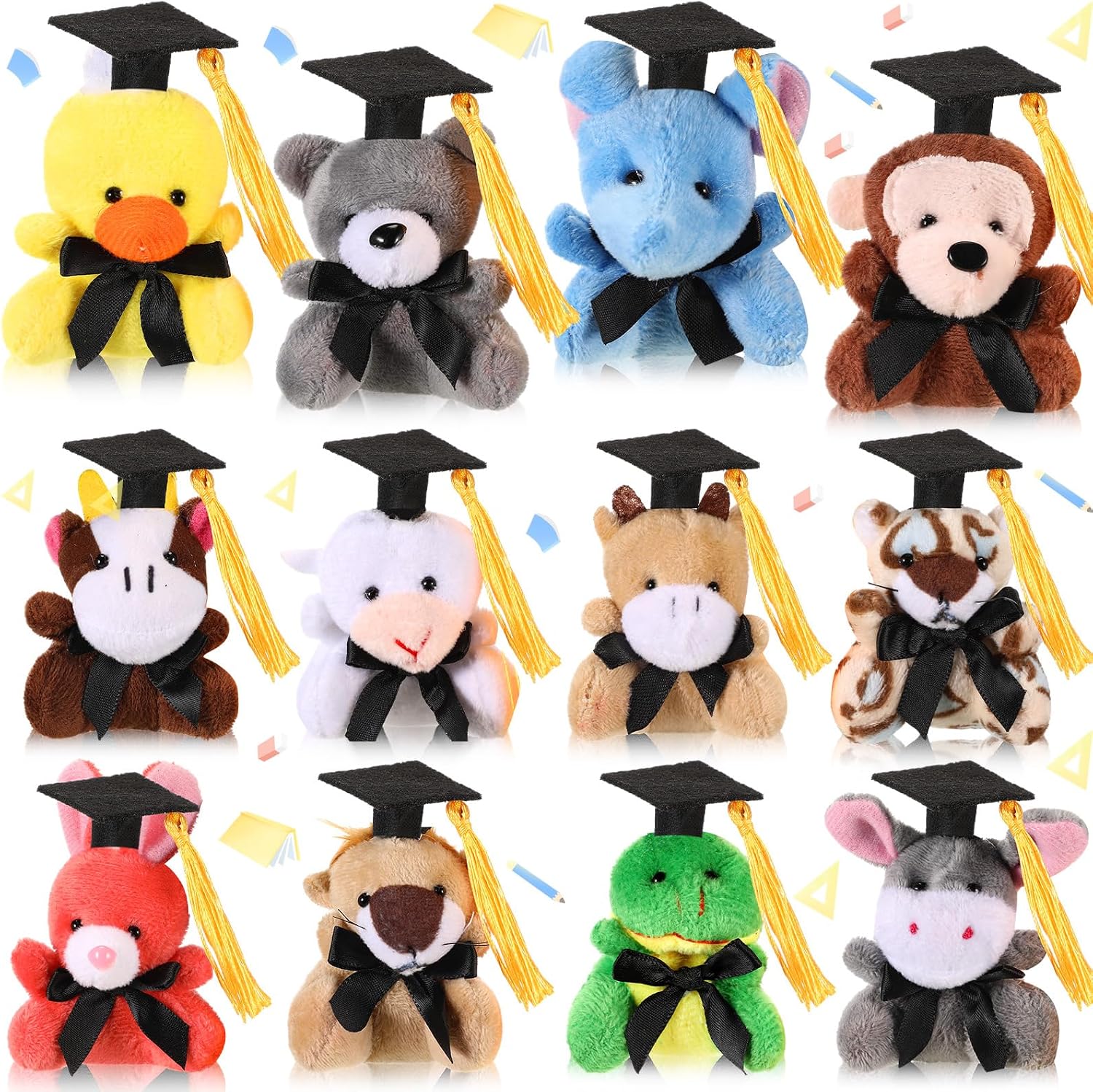Mini Stuffed Animals Graduation Plush (12pcs)