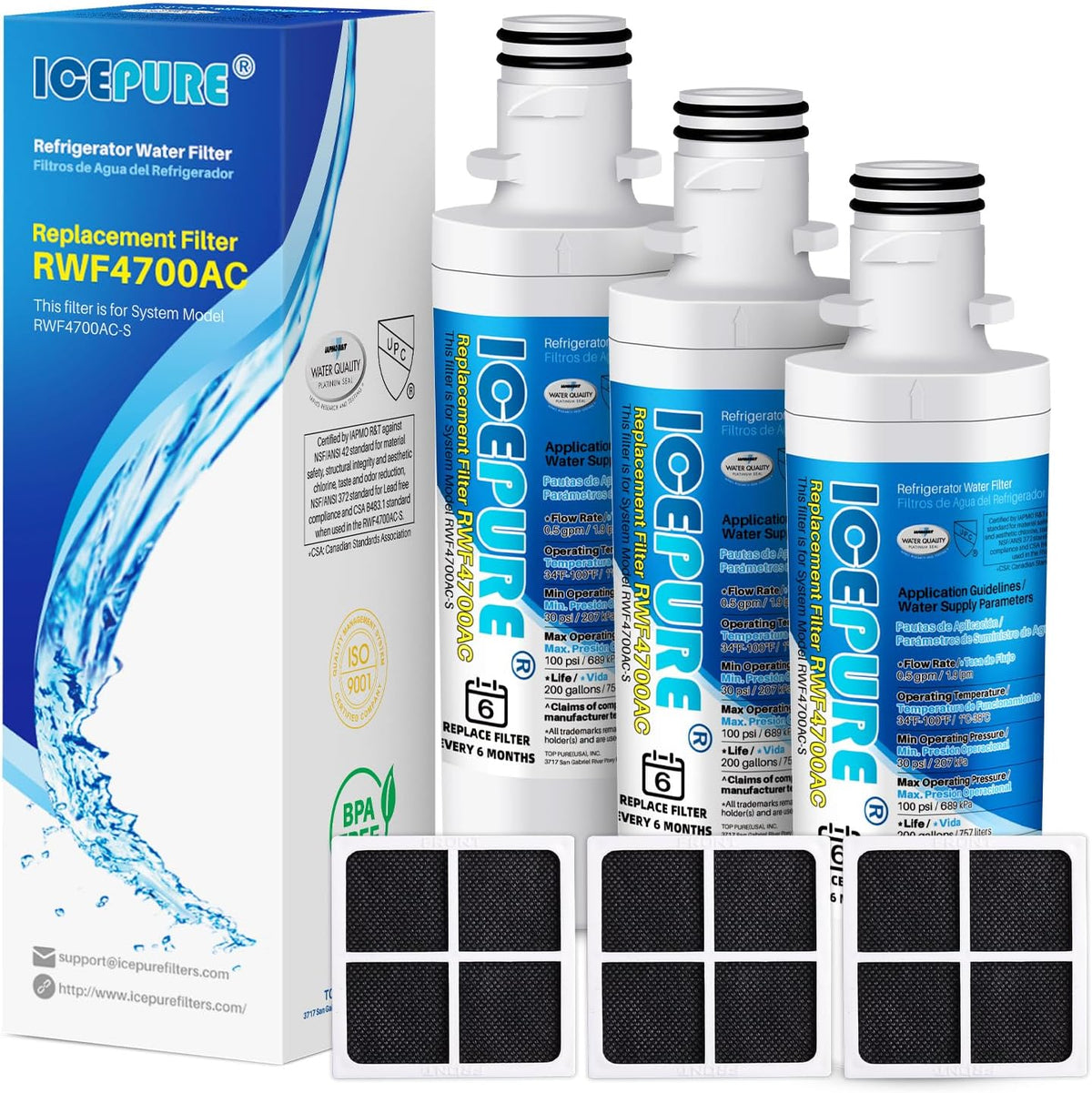 ICEPURE LT1000PC Replacement for LG LT1000P/PC/PCS