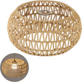 Rattan Lamp Shade, Retro Farmhouse Wicker Lampshade Replacement