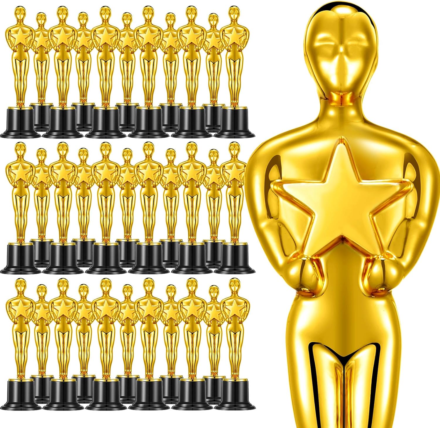 48 Pack Of Gold Award Trophies.
