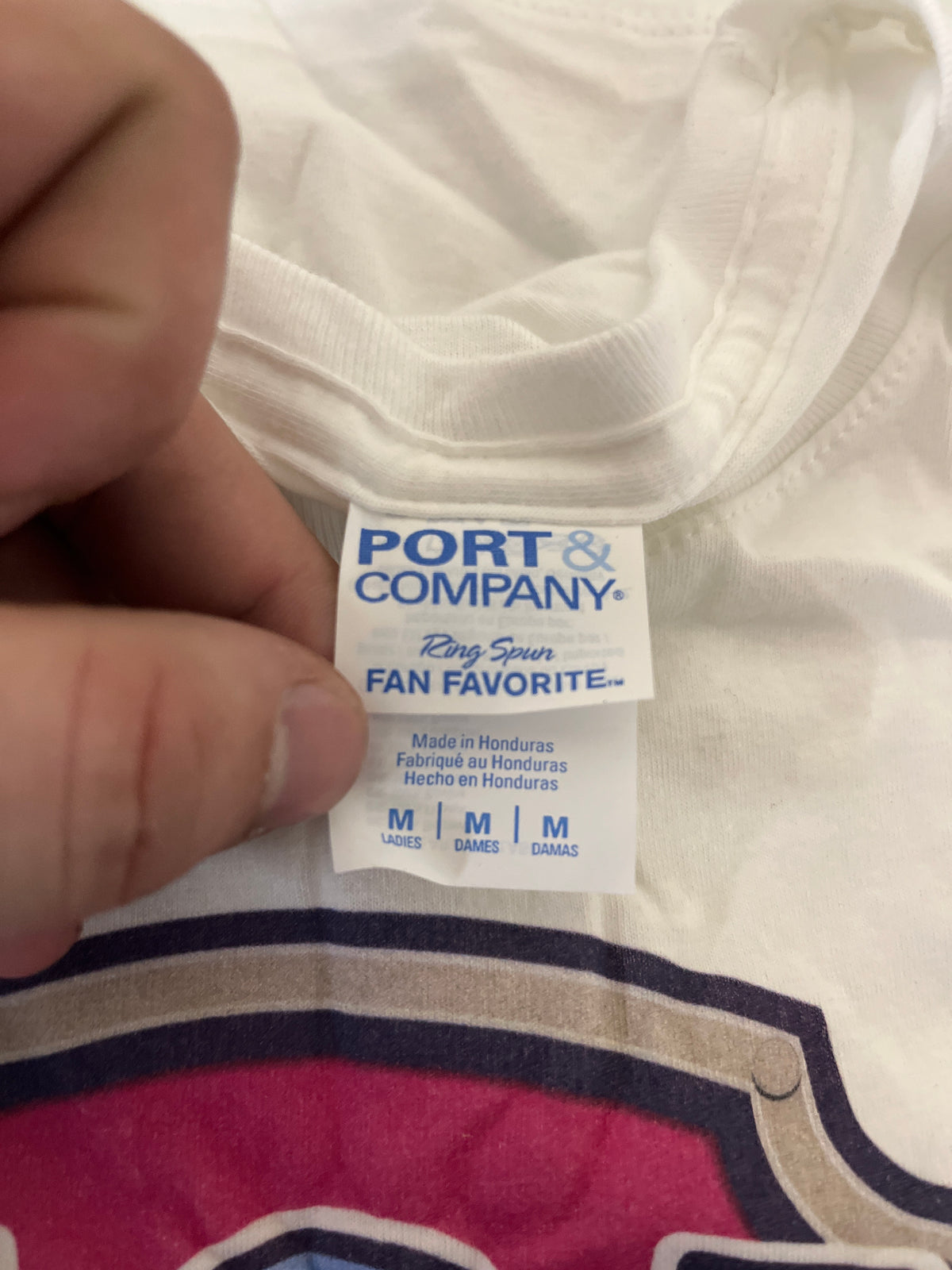 Port and company mom patrol white Tshirt