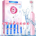 TEETHEORY Rotating Electric Toothbrush for Adults with 8 Brush Heads