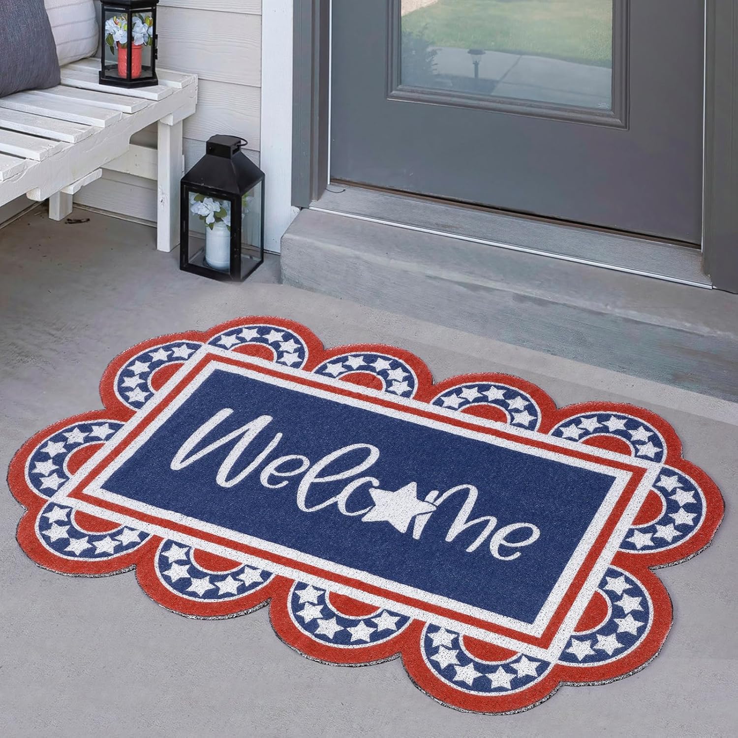 Patriotic Welcome Doormat.