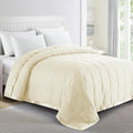 puredown® Blankets King Size - Soft Lightweight Down Blanket for Bed, Cozy Warm Luxury Bed Blanket with Satin Trim, Ivory (108"X90")