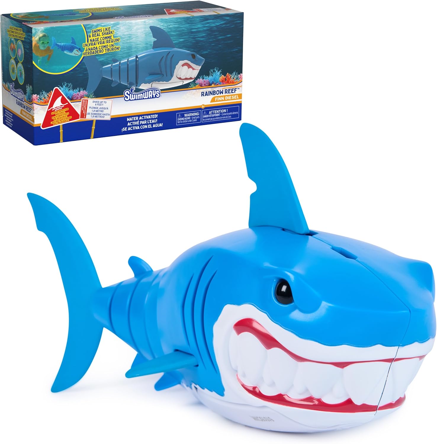 SwimWays Rainbow Reef Shark Toy