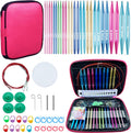 W 60pcs Interchangeable Circular Knitting Needles Set