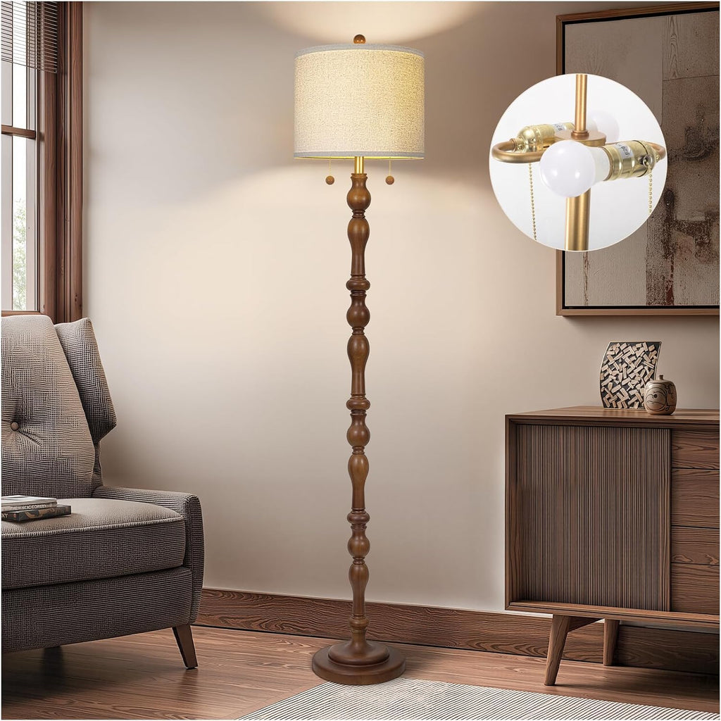 Floor Lamp with S Cluster Pull Chain Switch