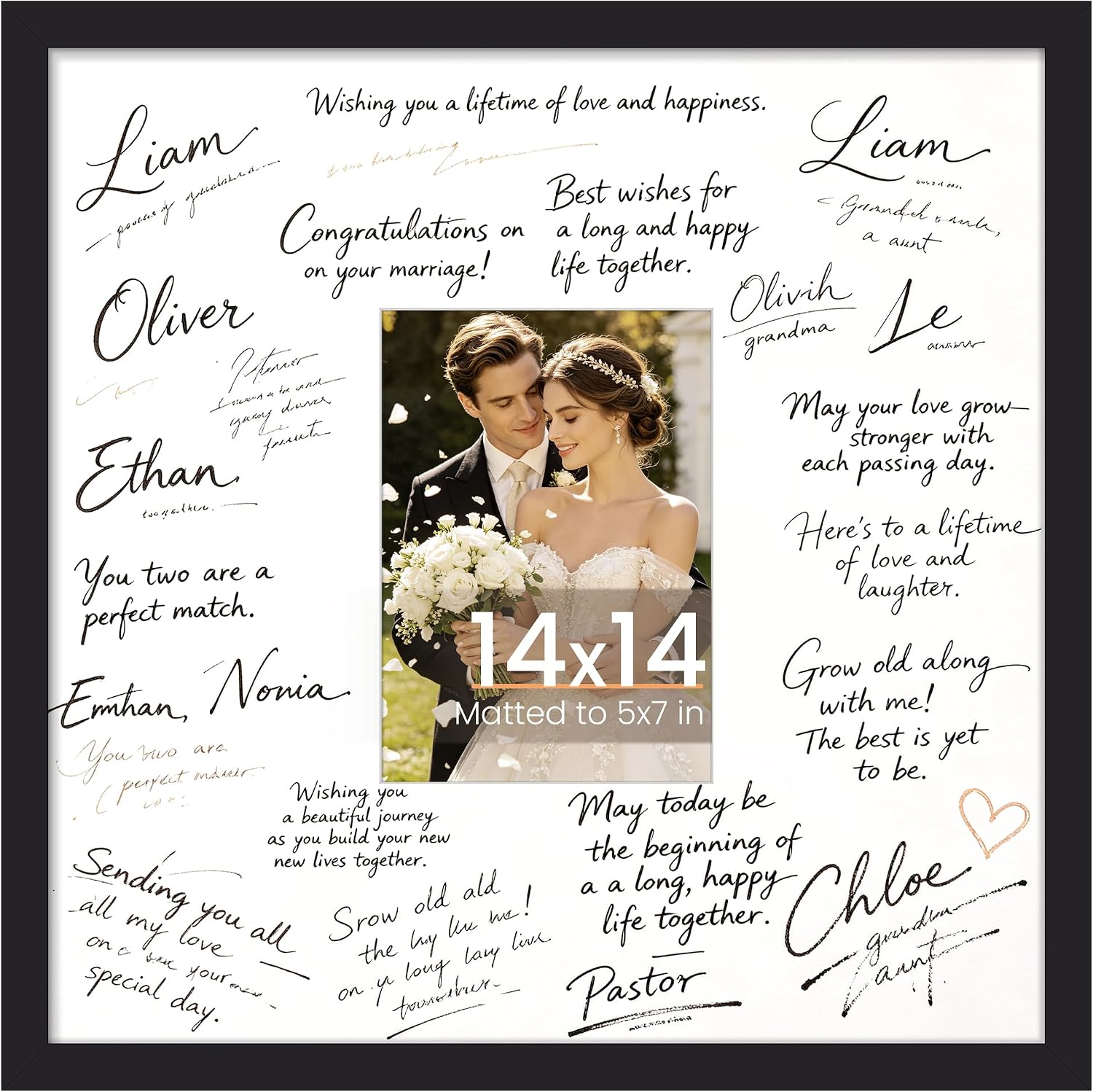 Signature Pixture Frame 14x14, (Picture size 5x7)